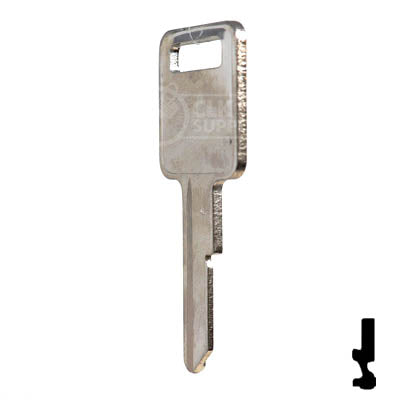 Uncut Key Blank | B50 "C", P1098C | GM Key Automotive Key JMA USA
