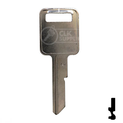 Uncut Key Blank | B50 "C", P1098C | GM Key Automotive Key JMA USA