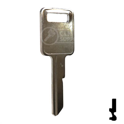 Uncut Key Blank | B50 "C", P1098C | GM Key Automotive Key JMA USA