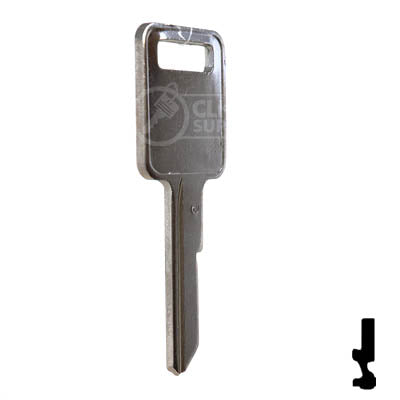 Uncut Key Blank | B50 "C", P1098C | GM Key Automotive Key JMA USA