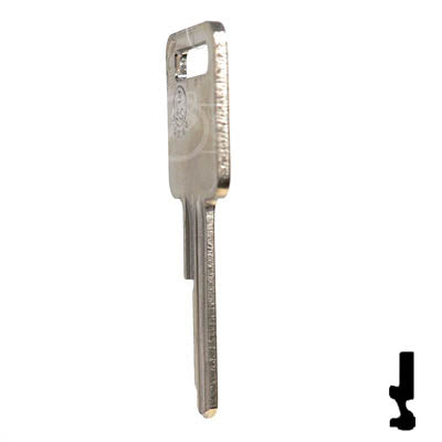 Uncut Key Blank | B50 "C", P1098C | GM Key Automotive Key JMA USA