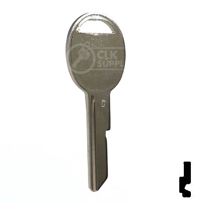 Uncut Key Blank | B51 "D", S1098D  | GM Key Automotive Key JMA USA