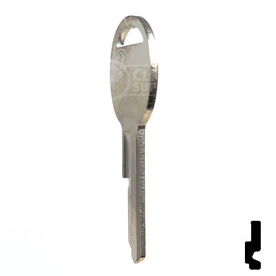 Uncut Key Blank | B51 "D", S1098D  | GM Key Automotive Key JMA USA