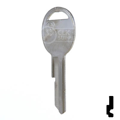 Uncut Key Blank | B51 "D", S1098D  | GM Key Automotive Key JMA USA