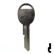 Uncut Key Blank | B51 "D", S1098D  | GM Key Automotive Key JMA USA