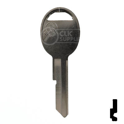 Uncut Key Blank | B51 "D", S1098D  | GM Key Automotive Key JMA USA