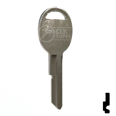 Uncut Key Blank | B51 "D", S1098D  | GM Key Automotive Key JMA USA