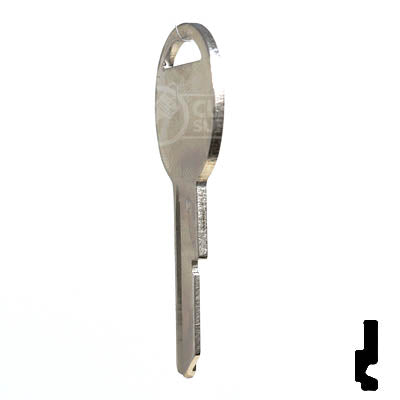Uncut Key Blank | B51 "D", S1098D  | GM Key Automotive Key JMA USA
