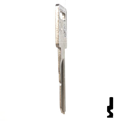 Uncut Key Blank | B62, P1098AV | GM Key Automotive Key JMA USA
