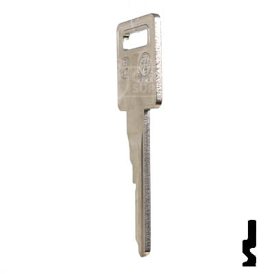 Uncut Key Blank | B62, P1098AV | GM Key Automotive Key JMA USA
