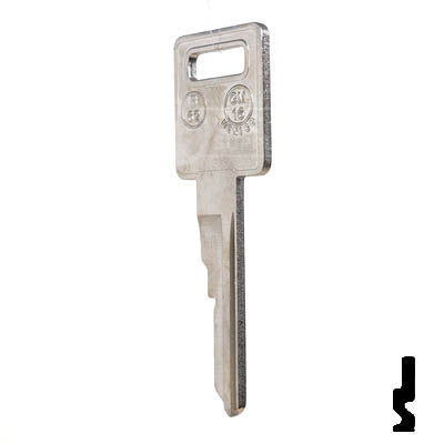 Uncut Key Blank | B62, P1098AV | GM Key Automotive Key JMA USA