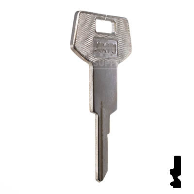 Uncut Key Blank | B64, P1098WC | GM Key Automotive Key JMA USA