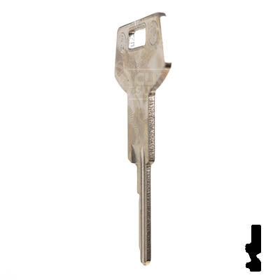 Uncut Key Blank | B64, P1098WC | GM Key Automotive Key JMA USA