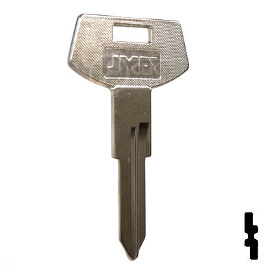 Uncut Key Blank | B68, P1099 | GM Key Automotive Key JMA USA