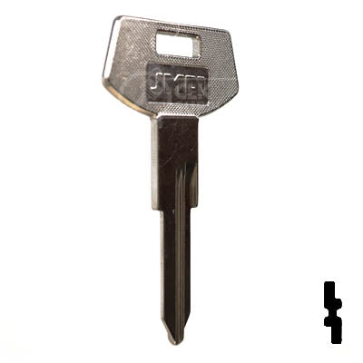 Uncut Key Blank | B68, P1099 | GM Key Automotive Key JMA USA