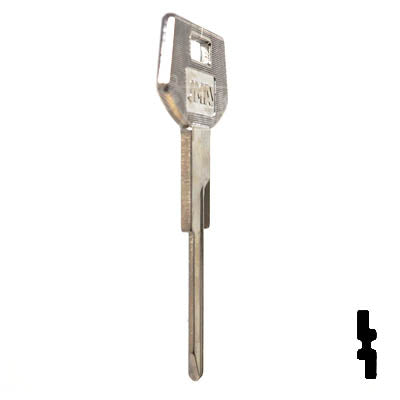 Uncut Key Blank | B68, P1099 | GM Key Automotive Key JMA USA