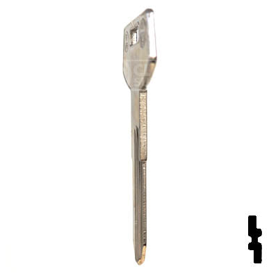 Uncut Key Blank | B68, P1099 | GM Key Automotive Key JMA USA