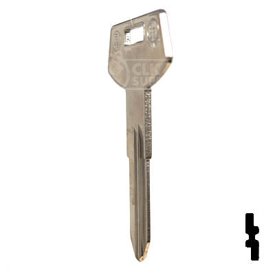 Uncut Key Blank | B68, P1099 | GM Key Automotive Key JMA USA