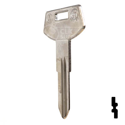 Uncut Key Blank | B68, P1099 | GM Key Automotive Key JMA USA