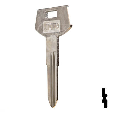 Uncut Key Blank | B68, P1099 | GM Key Automotive Key JMA USA