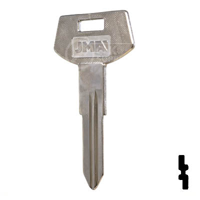Uncut Key Blank | B68, P1099 | GM Key Automotive Key JMA USA