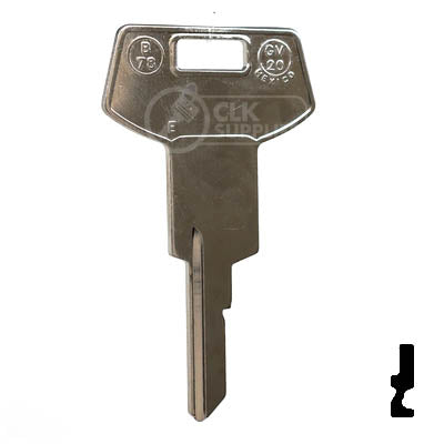 Uncut Key Blank | B78, P1098WE | GM Key Automotive Key JMA USA