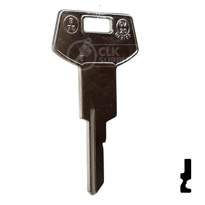 Uncut Key Blank | B78, P1098WE | GM Key Automotive Key JMA USA
