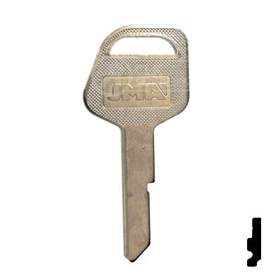 Uncut Key Blank | B79, S1098WH | GM Key Automotive Key JMA USA