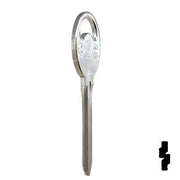 Uncut Key Blank | B80-NP | GM Key Automotive Key Ilco
