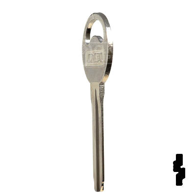 Uncut Key Blank | B80-NP | GM Key Automotive Key Ilco