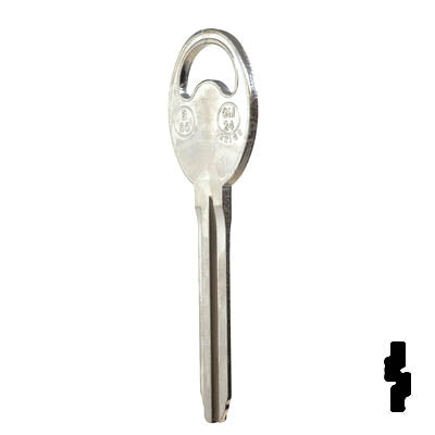 Uncut Key Blank | B80-NP | GM Key Automotive Key Ilco