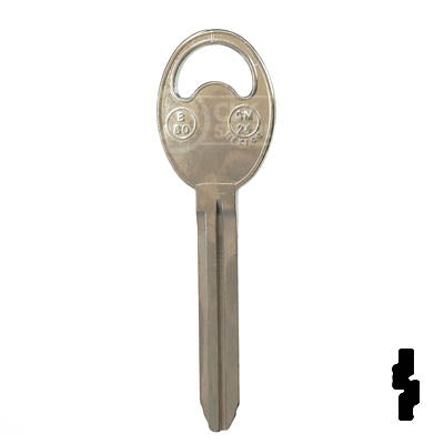 Uncut Key Blank | B80-NP | GM Key Automotive Key Ilco
