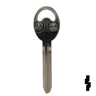 Uncut Key Blank | B80-NP | GM Key Automotive Key Ilco