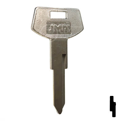 Uncut Key Blank | B84, P1101 | GM Key Automotive Key JMA USA