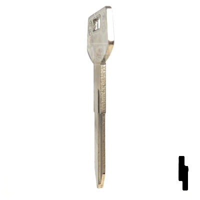 Uncut Key Blank | B84, P1101 | GM Key Automotive Key JMA USA