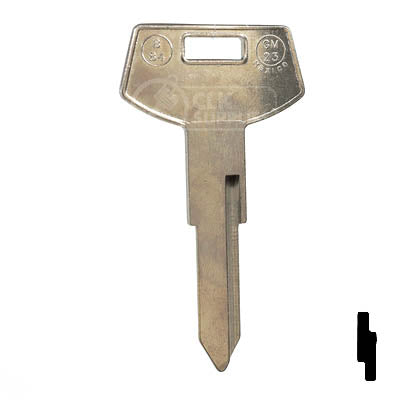 Uncut Key Blank | B84, P1101 | GM Key Automotive Key JMA USA