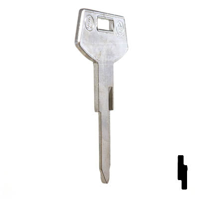 Uncut Key Blank | B84, P1101 | GM Key Automotive Key JMA USA