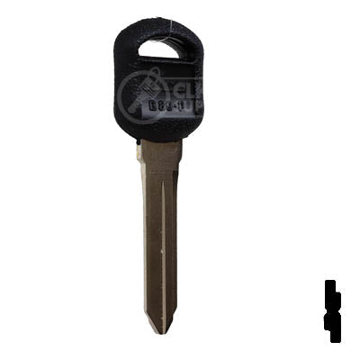 Uncut Key Blank | B89-P Plastic Head GM Key Automotive Key JMA USA
