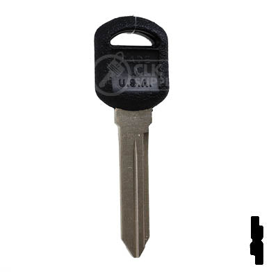 Uncut Key Blank | B89-P Plastic Head GM Key Automotive Key JMA USA