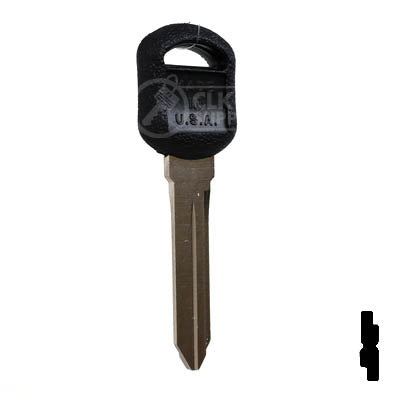 Uncut Key Blank | B89-P Plastic Head GM Key Automotive Key JMA USA