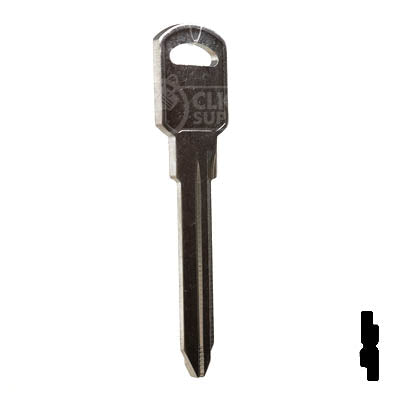 Uncut Key Blank | B89, P1107 | GM Key Automotive Key JMA USA
