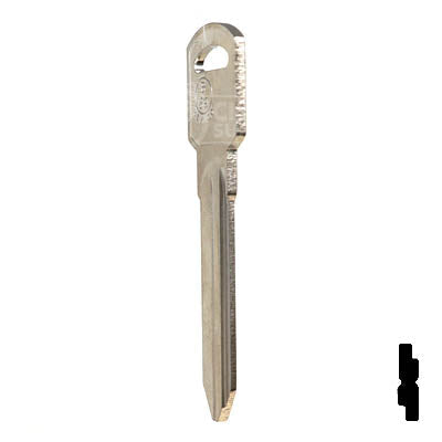 Uncut Key Blank | B89, P1107 | GM Key Automotive Key JMA USA
