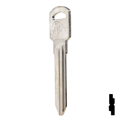 Uncut Key Blank | B89, P1107 | GM Key Automotive Key JMA USA