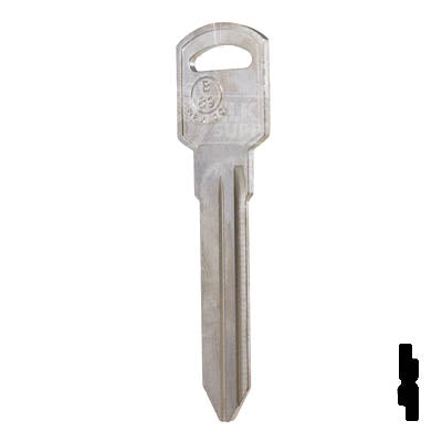 Uncut Key Blank | B89, P1107 | GM Key Automotive Key JMA USA