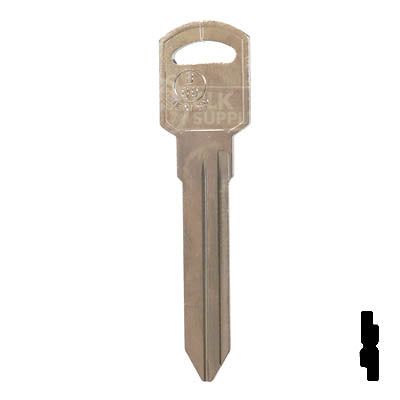 Uncut Key Blank | B89, P1107 | GM Key Automotive Key JMA USA