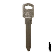 Uncut Key Blank | B89, P1107 | GM Key Automotive Key JMA USA