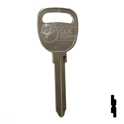Uncut Key Blank | B91, P1111 | GM Key Automotive Key JMA USA