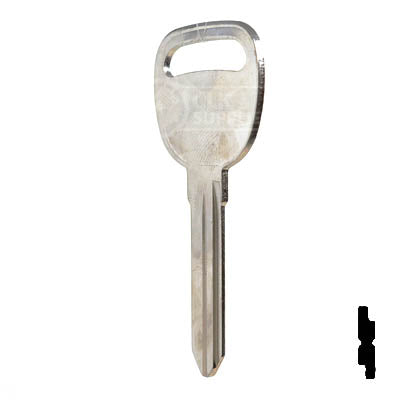 Uncut Key Blank | B91, P1111 | GM Key Automotive Key JMA USA