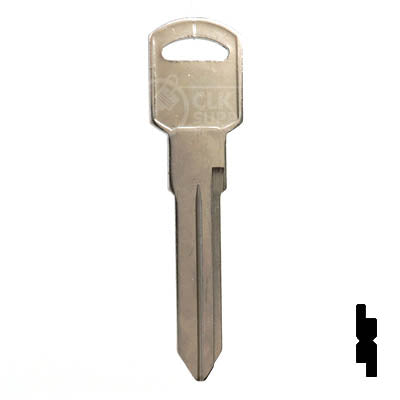 Uncut Key Blank | B92, P1109 | GM Key Automotive Key JMA USA
