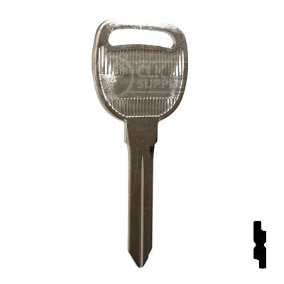Uncut Key Blank | B96, P1110 | GM Key Automotive Key JMA USA